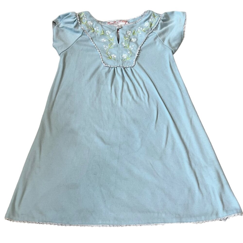 American Girl BeForever 7/8 Blue Girls Pajamas Addy's Nightgown